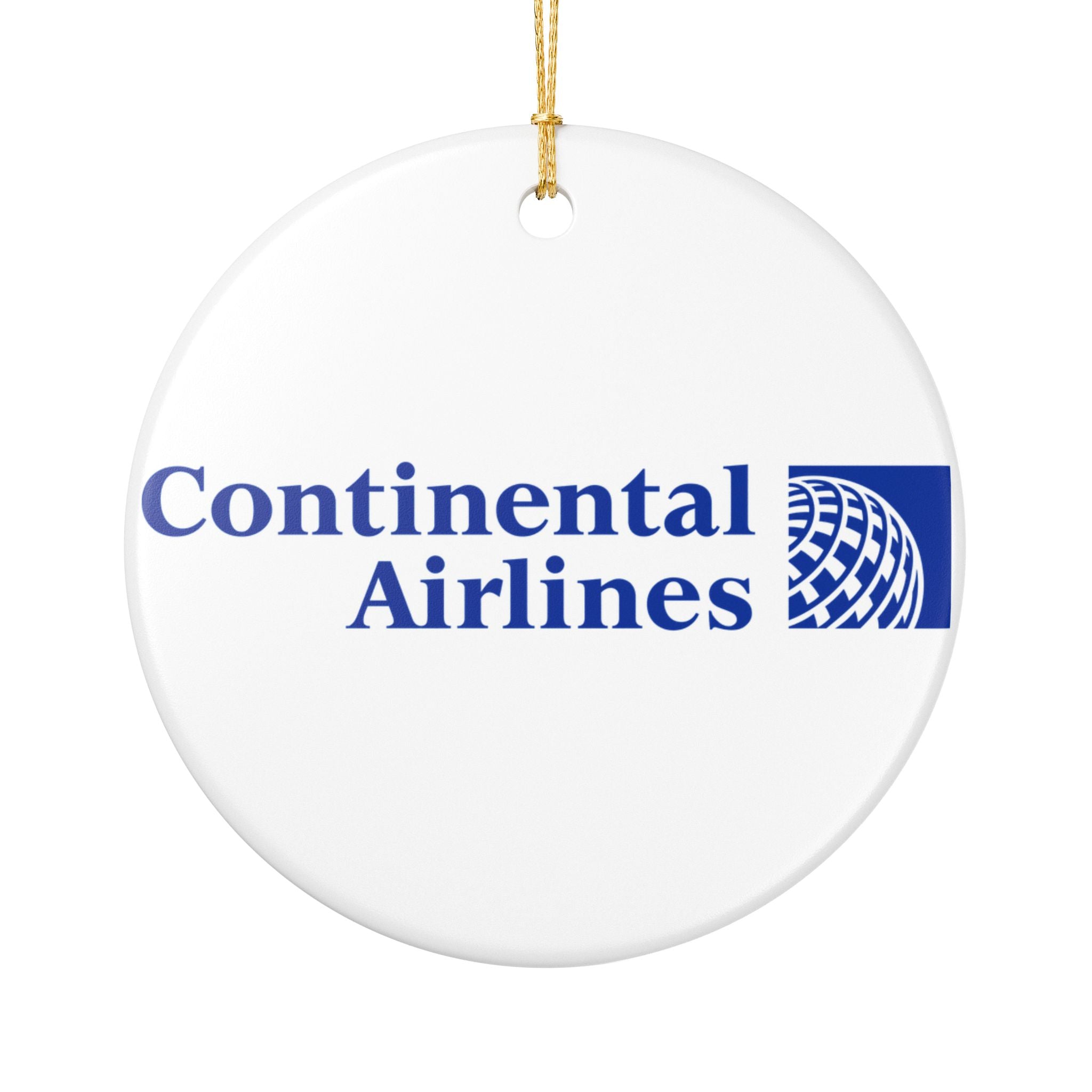 Continental Airlines Ceramic Ornament