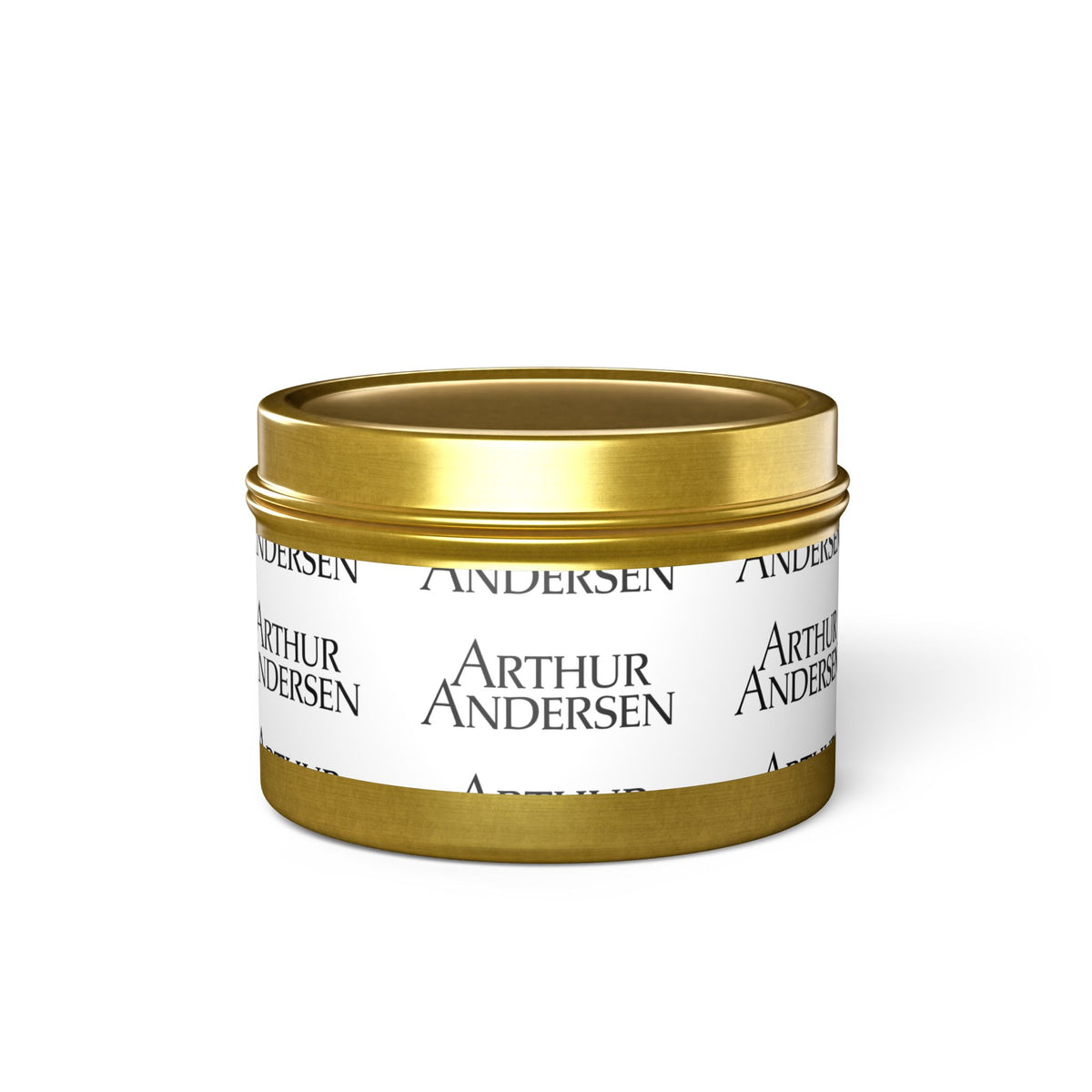 Arthur Andersen Tin Candle
