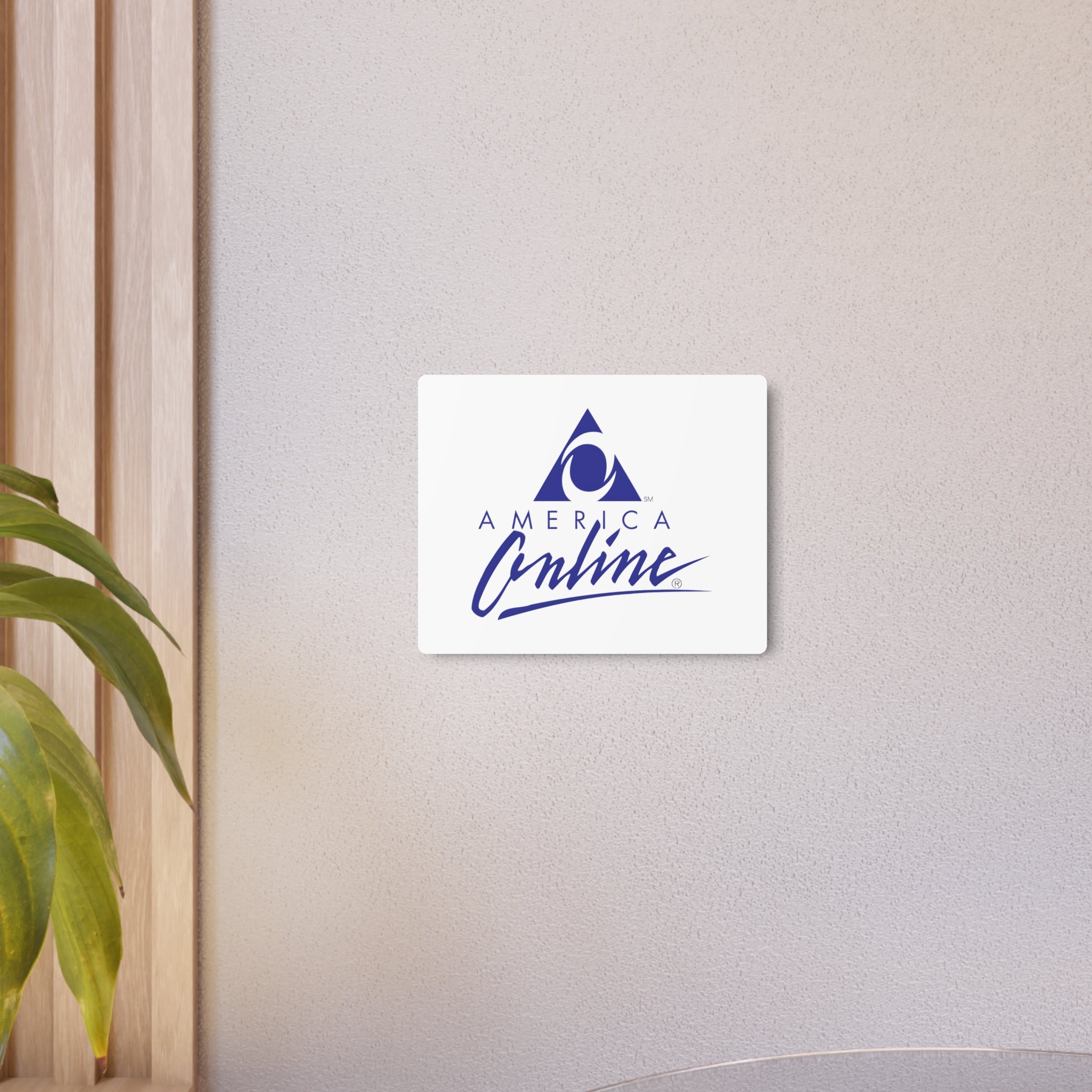 America Online (AOL) Metal Sign