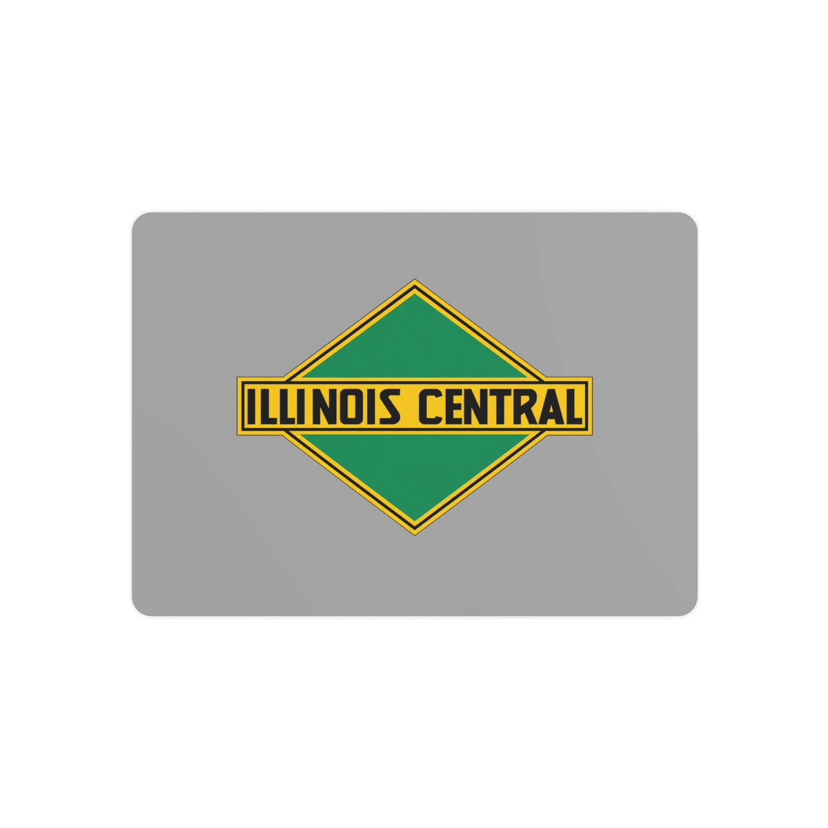Illinois Central Railroad Metal Sign