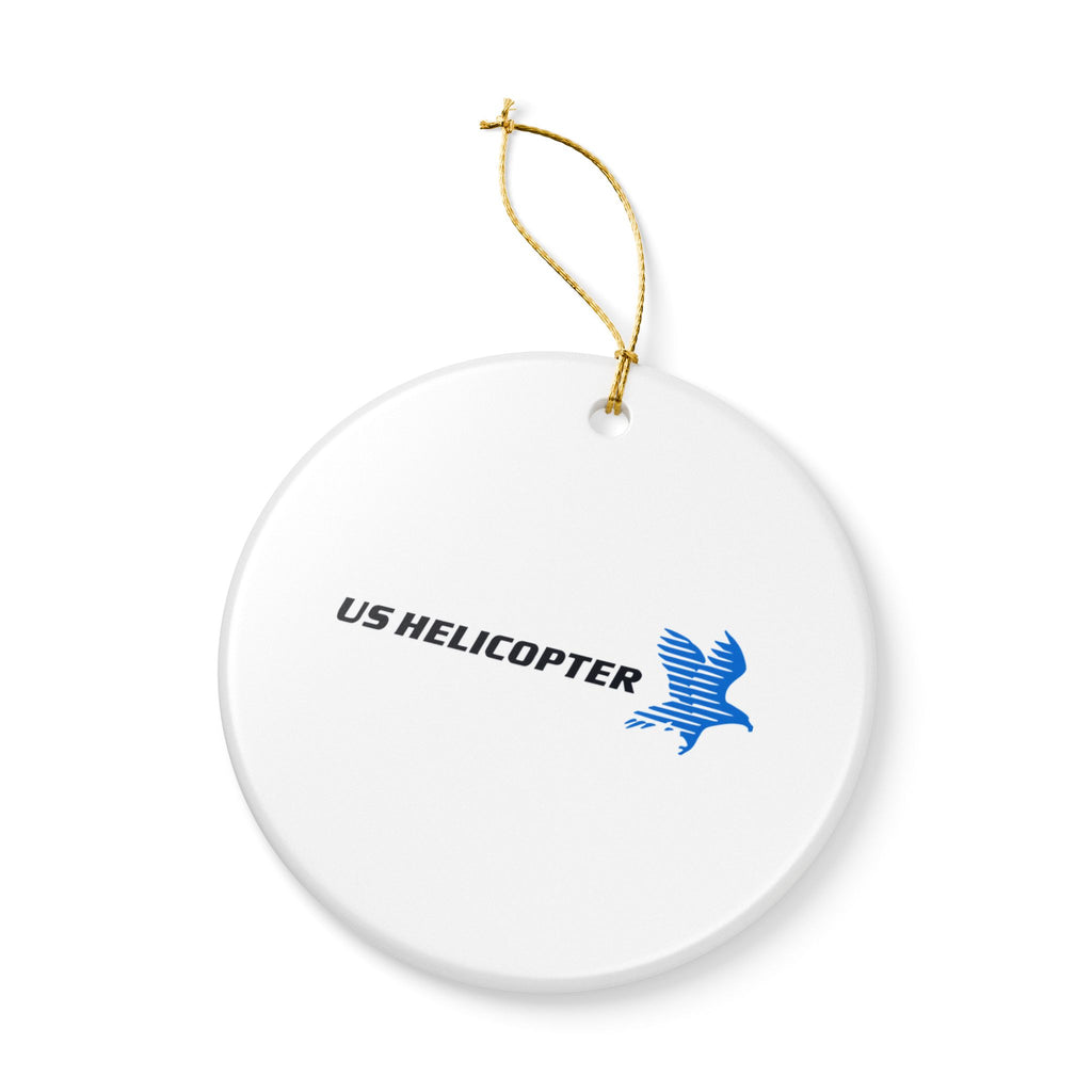 US Helicopter Ceramic Ornament
