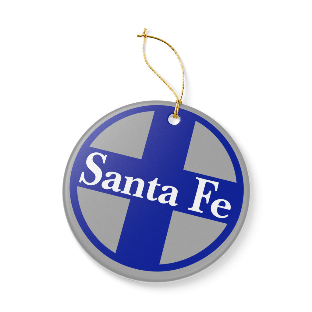 Atchison Topeka and Santa Fe Railway Ceramic Ornament