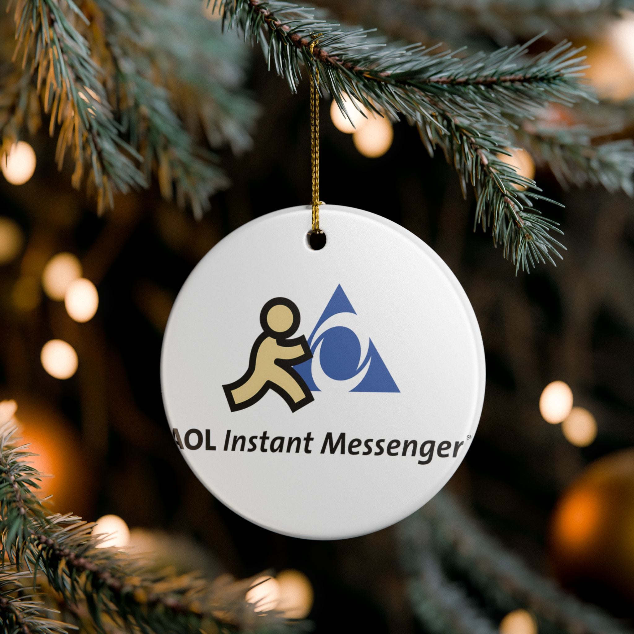 AOL Instant Messenger (AIM) Ceramic Ornament