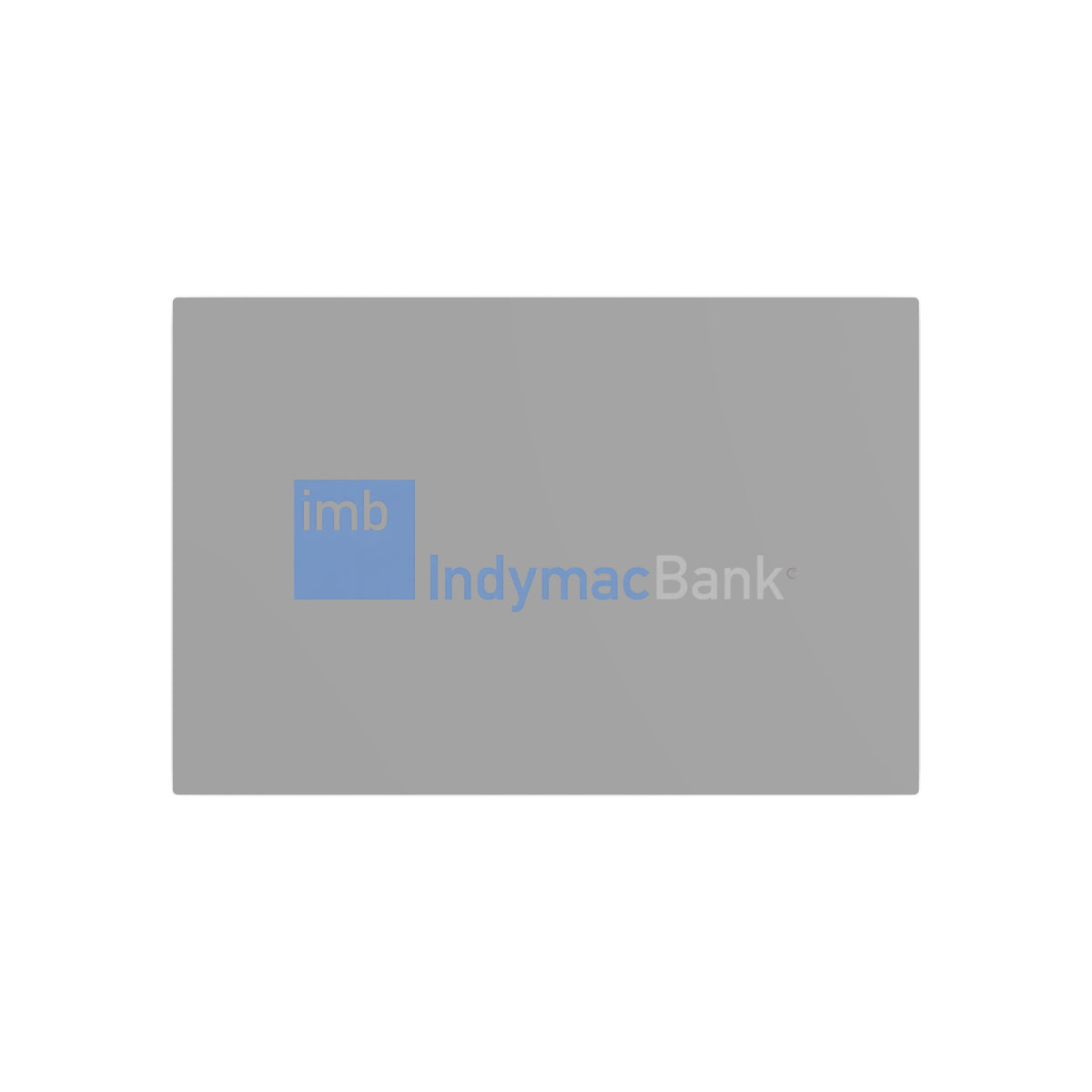 IndyMac Bank Metal Sign