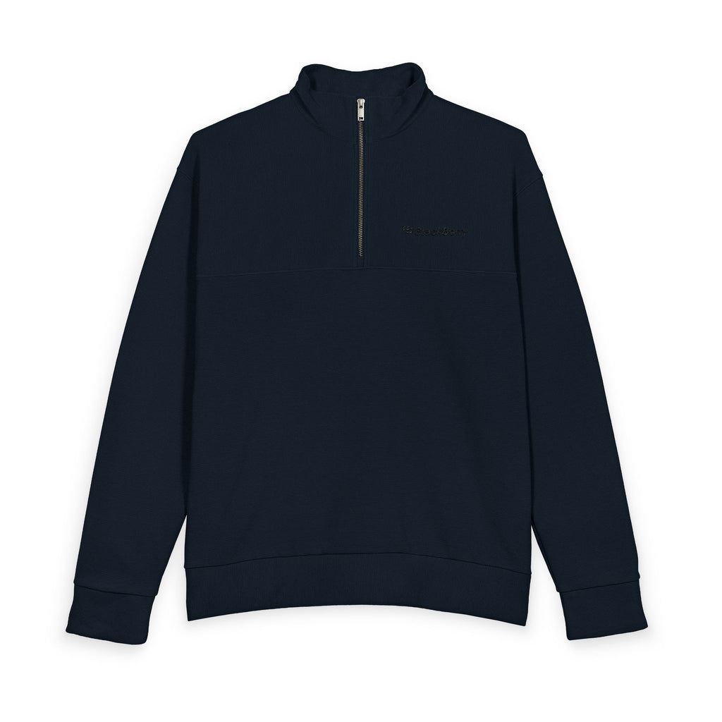 Blackberry Heavy Knit Quarter-Zip Sweatshirt