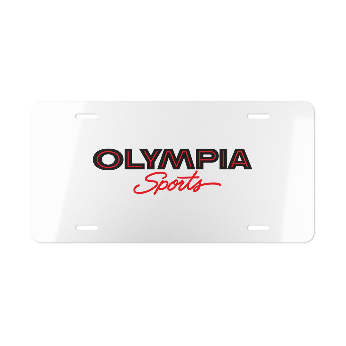 Olympia Sports Vanity License Plate
