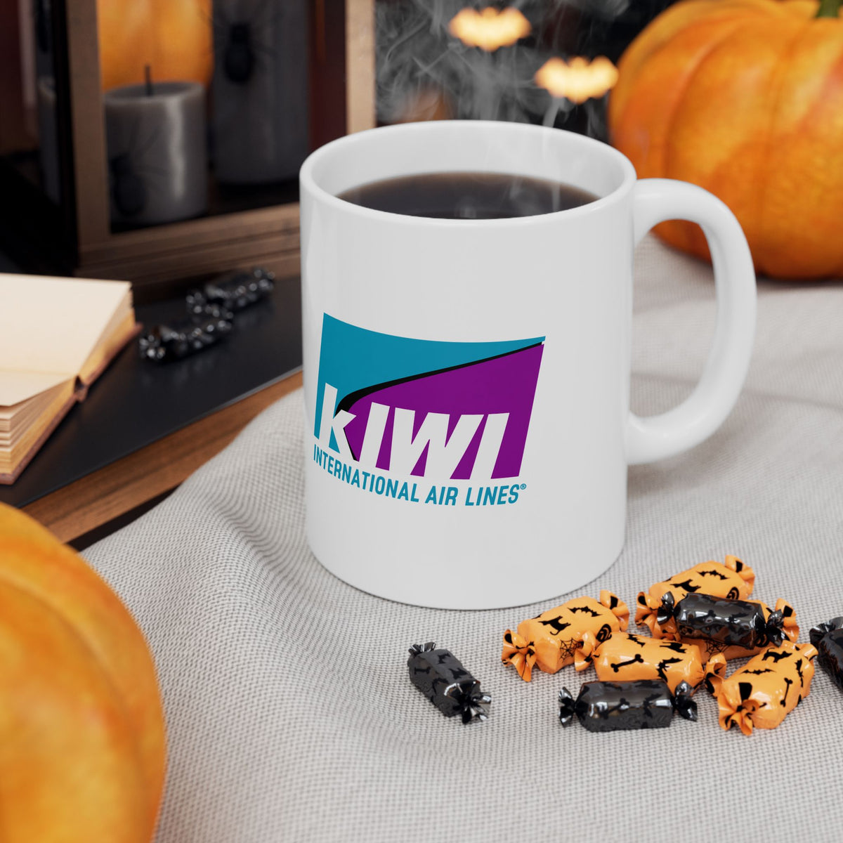 Kiwi International Air Lines Ceramic Coffee Mug