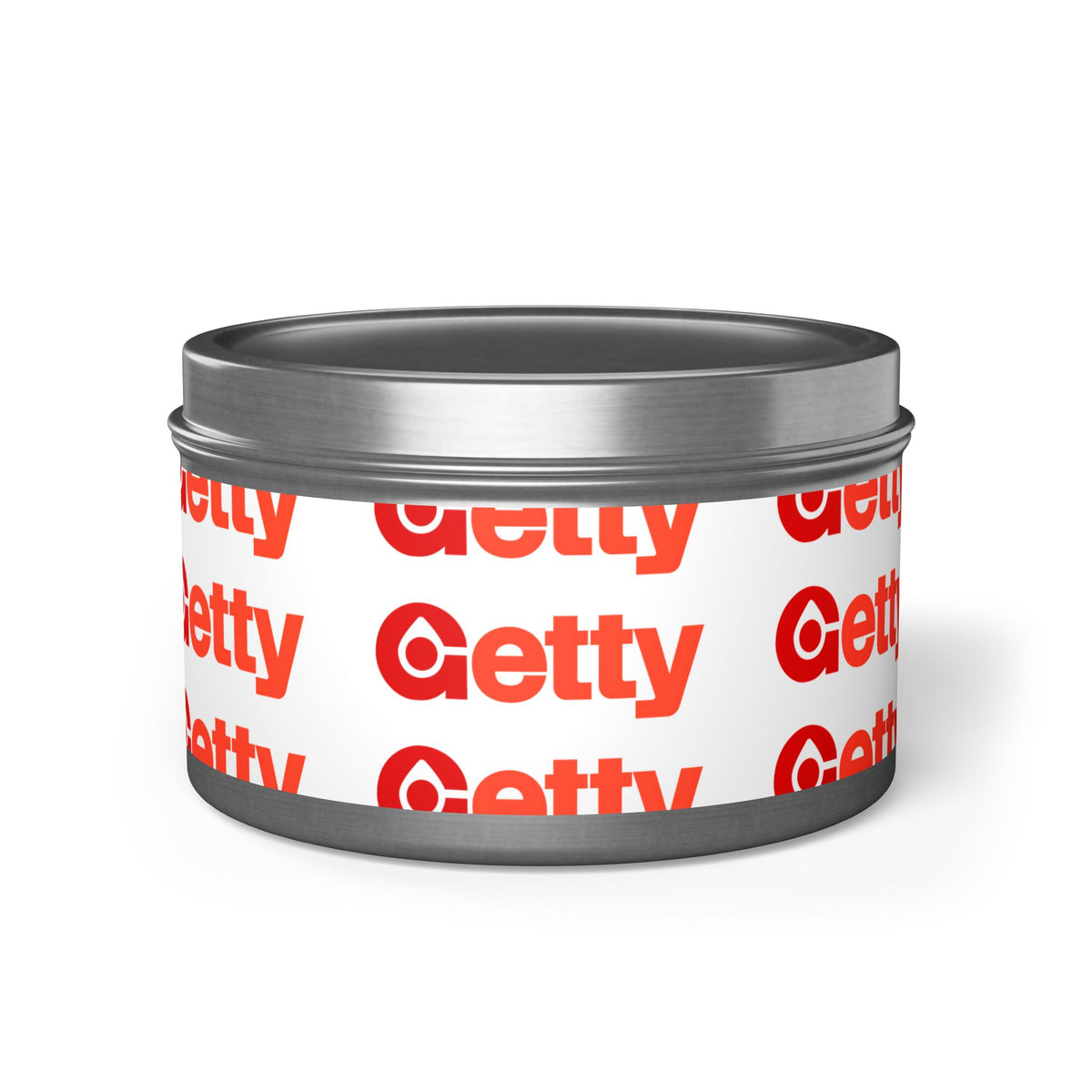 Getty Oil Tin Candle
