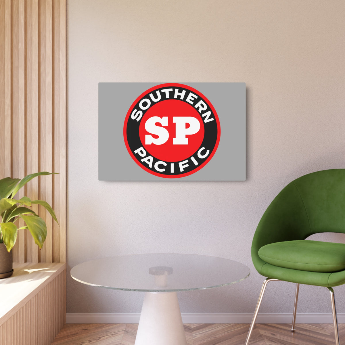 Southern Pacific Railroad Metal Sign