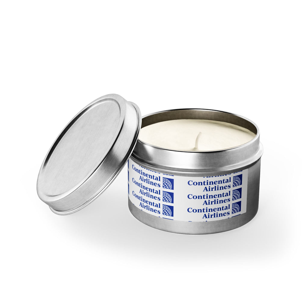 Continental Airlines Tin Candle
