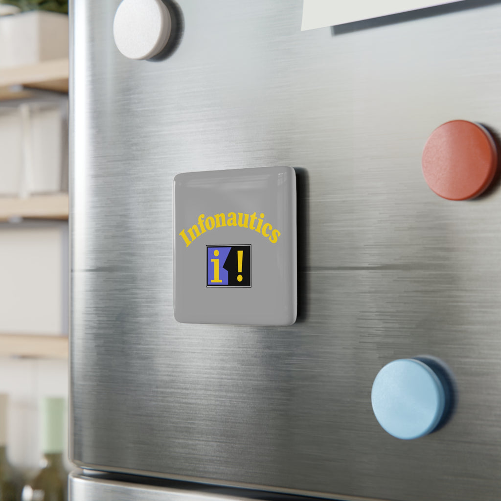 Infonautics Square Porcelain Fridge Magnet