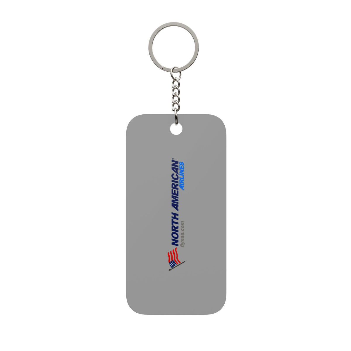 North American Airlines Double-Sided Keychain Charm