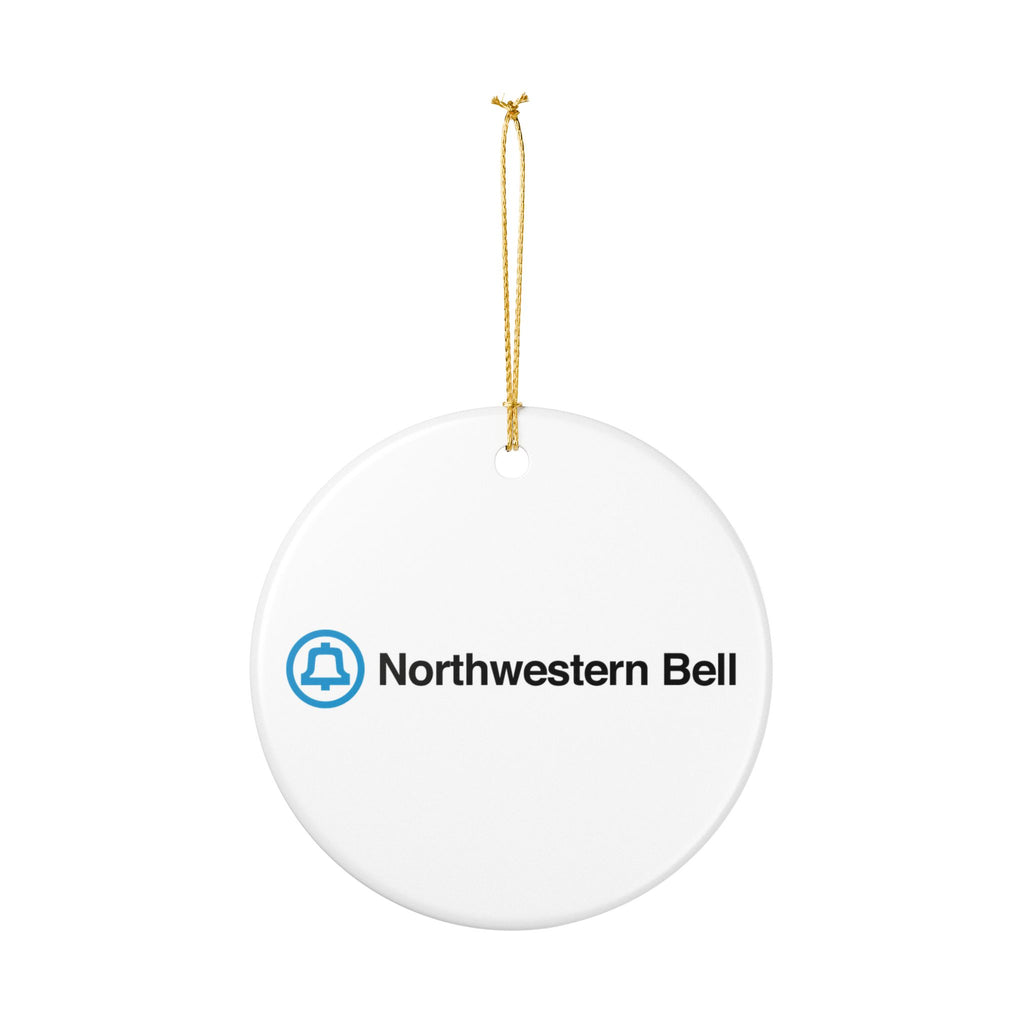 Northwestern Bell Ceramic Ornament