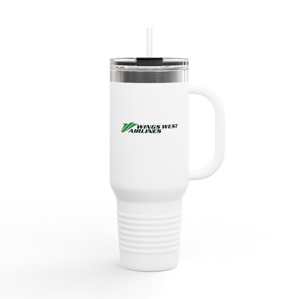 Wings West Airlines 40oz Insulated Travel Mug Stainless Tumbler