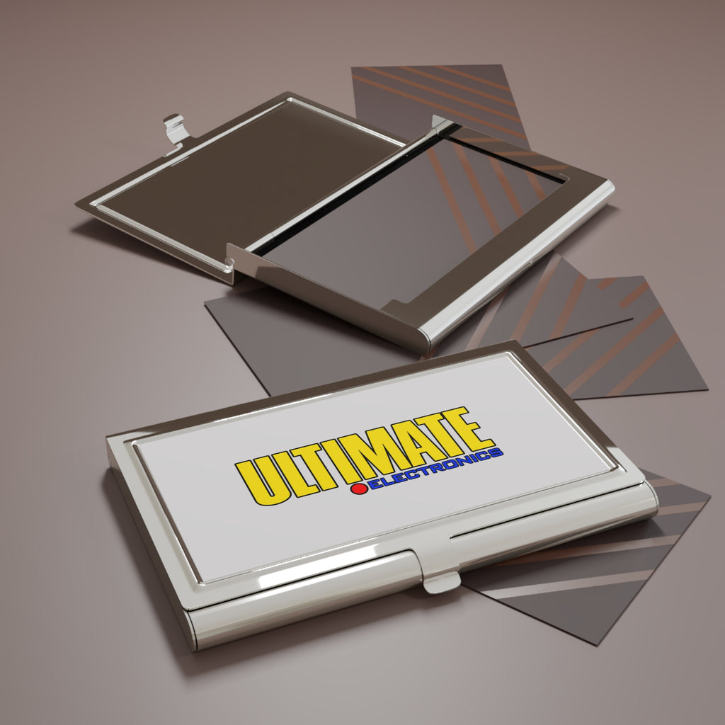 Ultimate Electronics Metal Business Card Holder