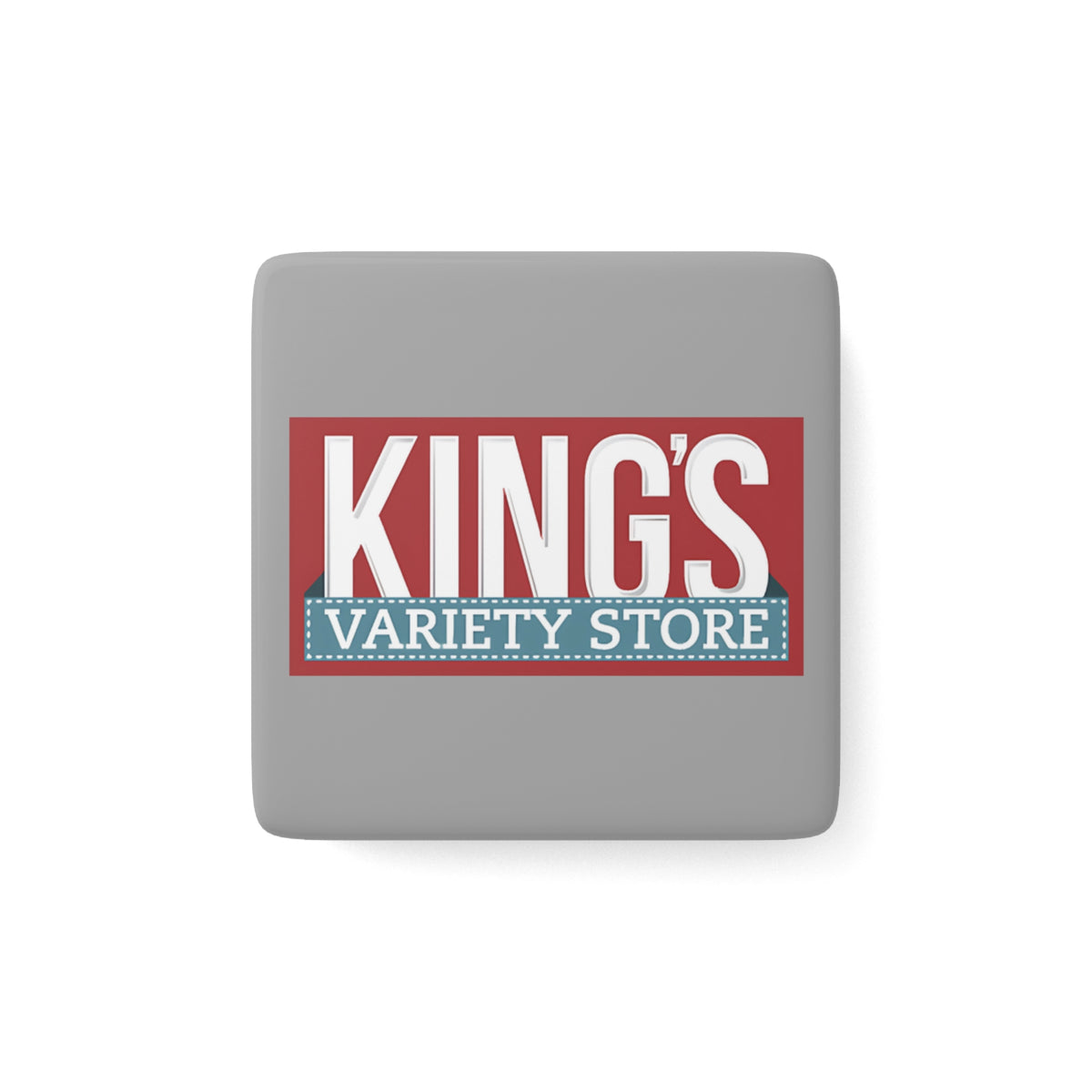 King's Variety Store Square Porcelain Fridge Magnet