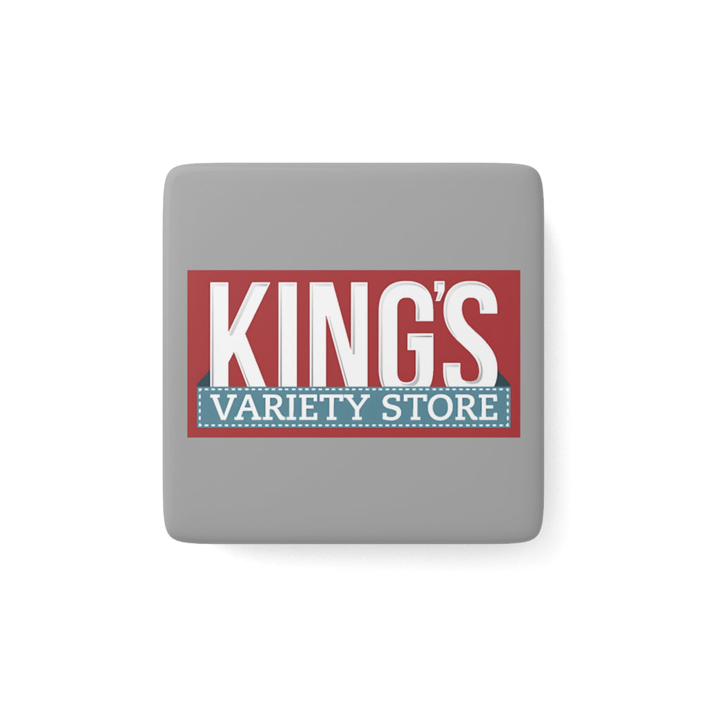 King's Variety Store Square Porcelain Fridge Magnet