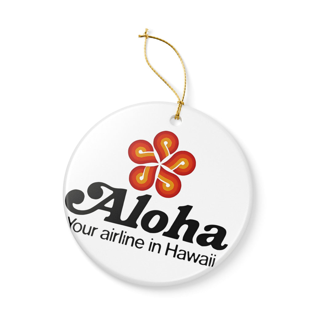 Aloha Airlines Ceramic Ornament
