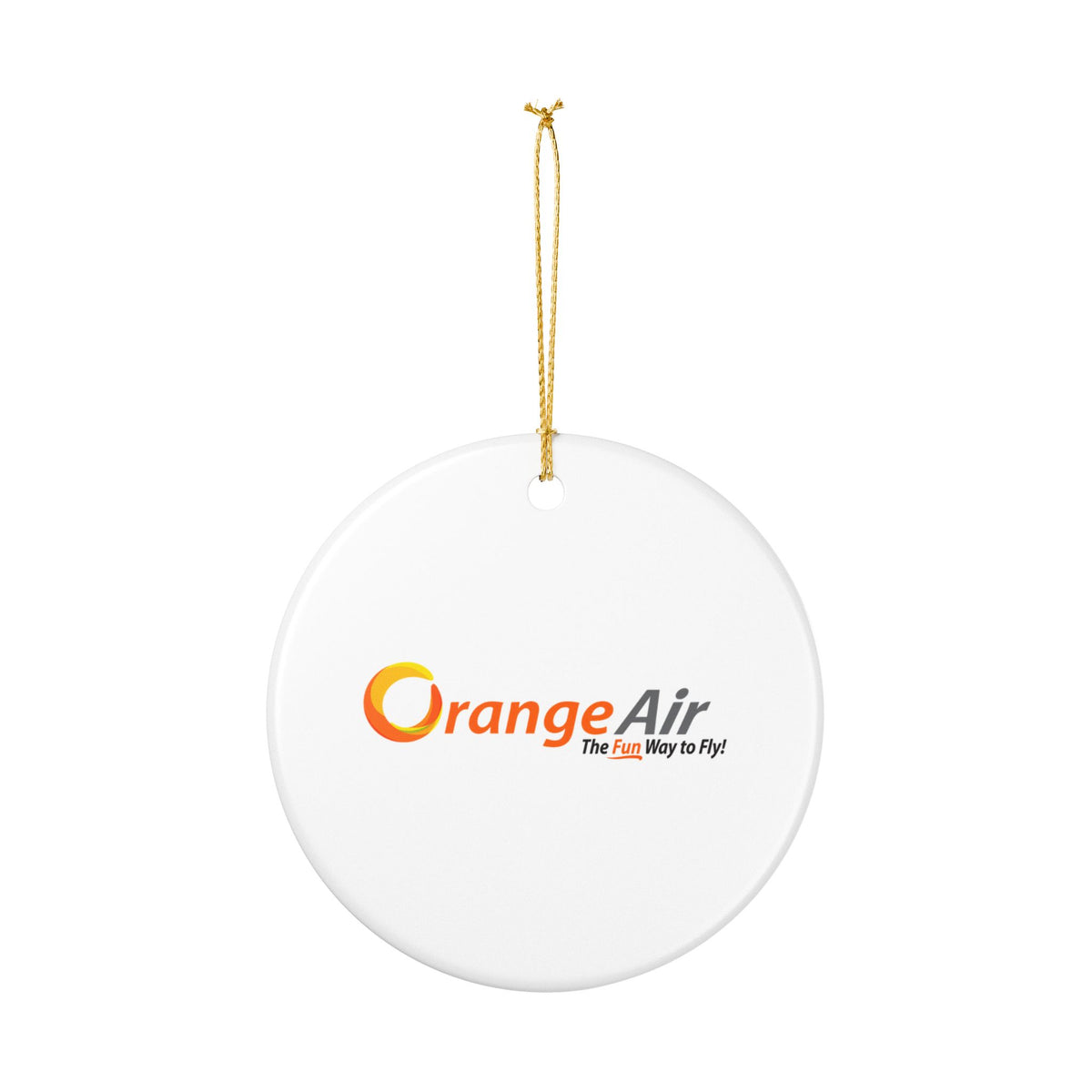 Orange Air Ceramic Ornament