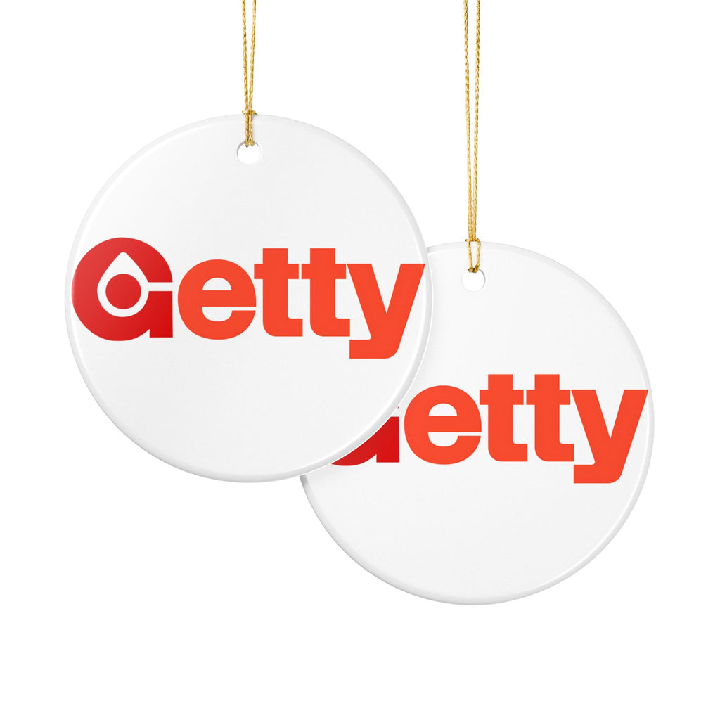 Getty Oil Ceramic Ornament