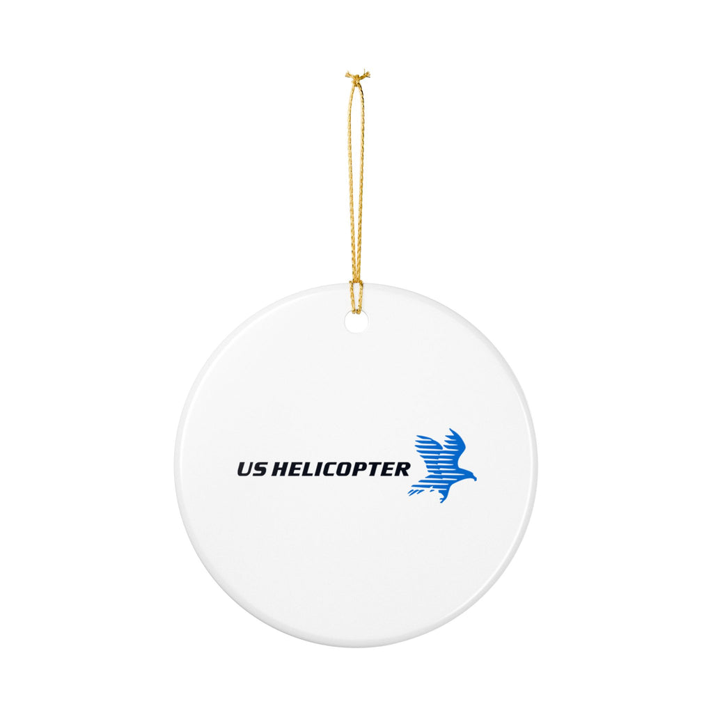 US Helicopter Ceramic Ornament