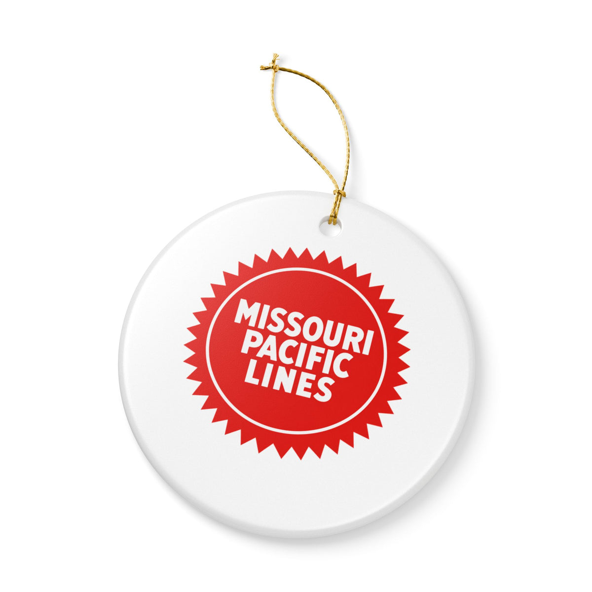 Missouri Pacific Railroad Ceramic Ornament