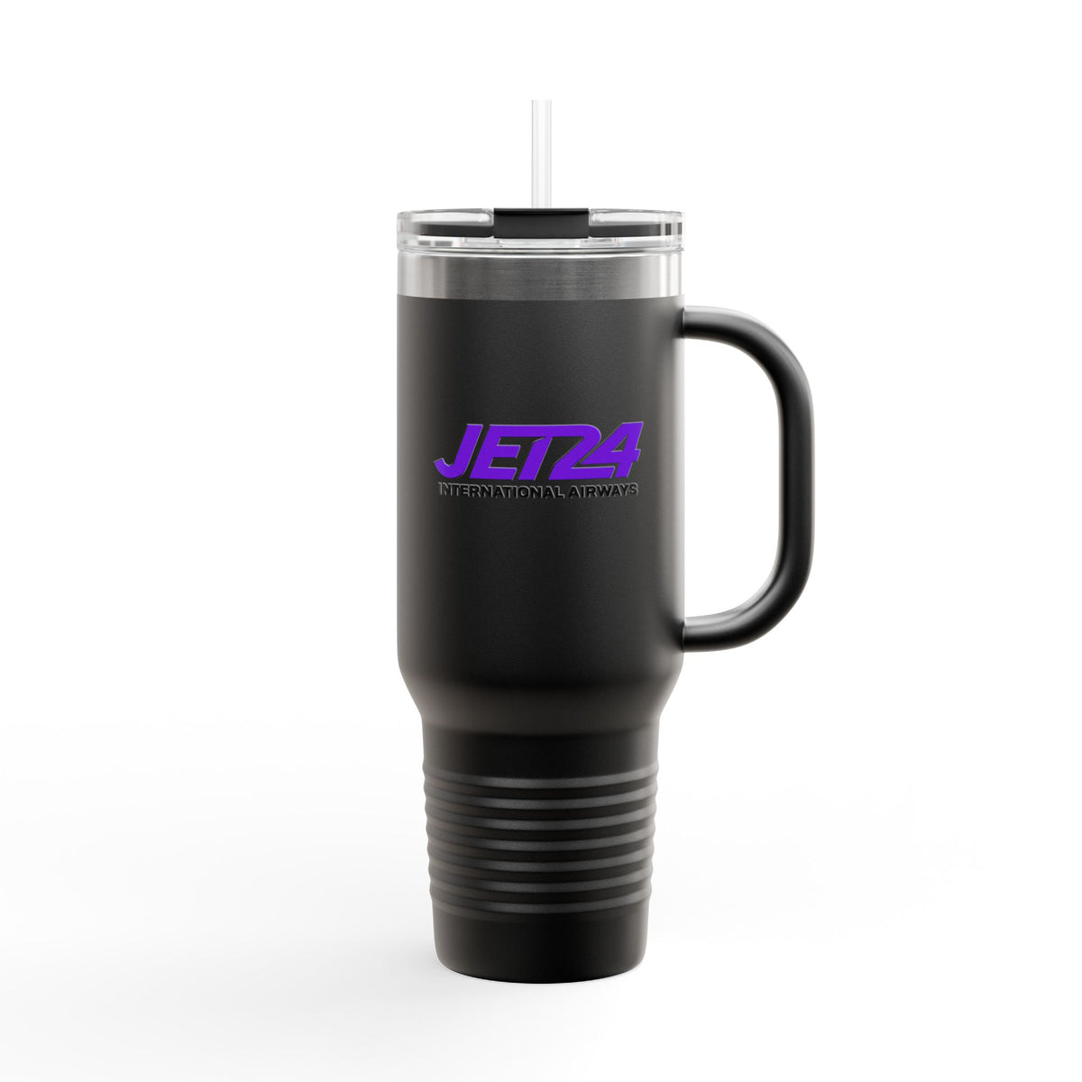 Jet 24 International Airways 40oz Insulated Travel Mug Stainless Tumbler