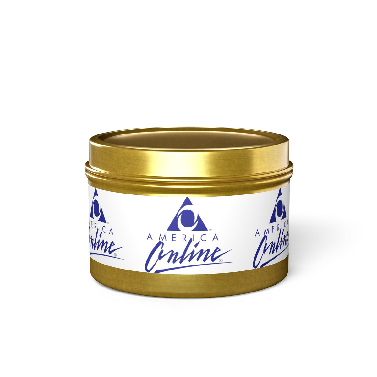 America Online (AOL) Tin Candle