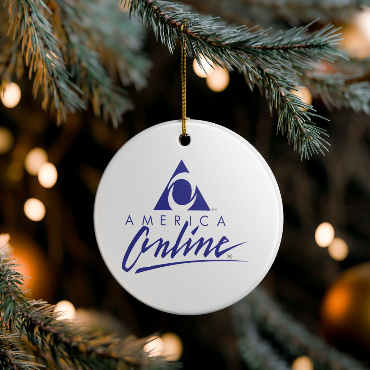 America Online (AOL) Ceramic Ornament