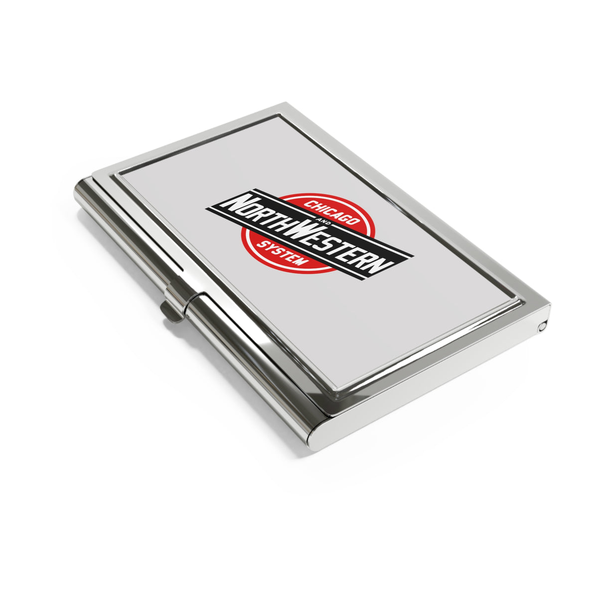 Chicago and North Western Railway Metal Business Card Holder