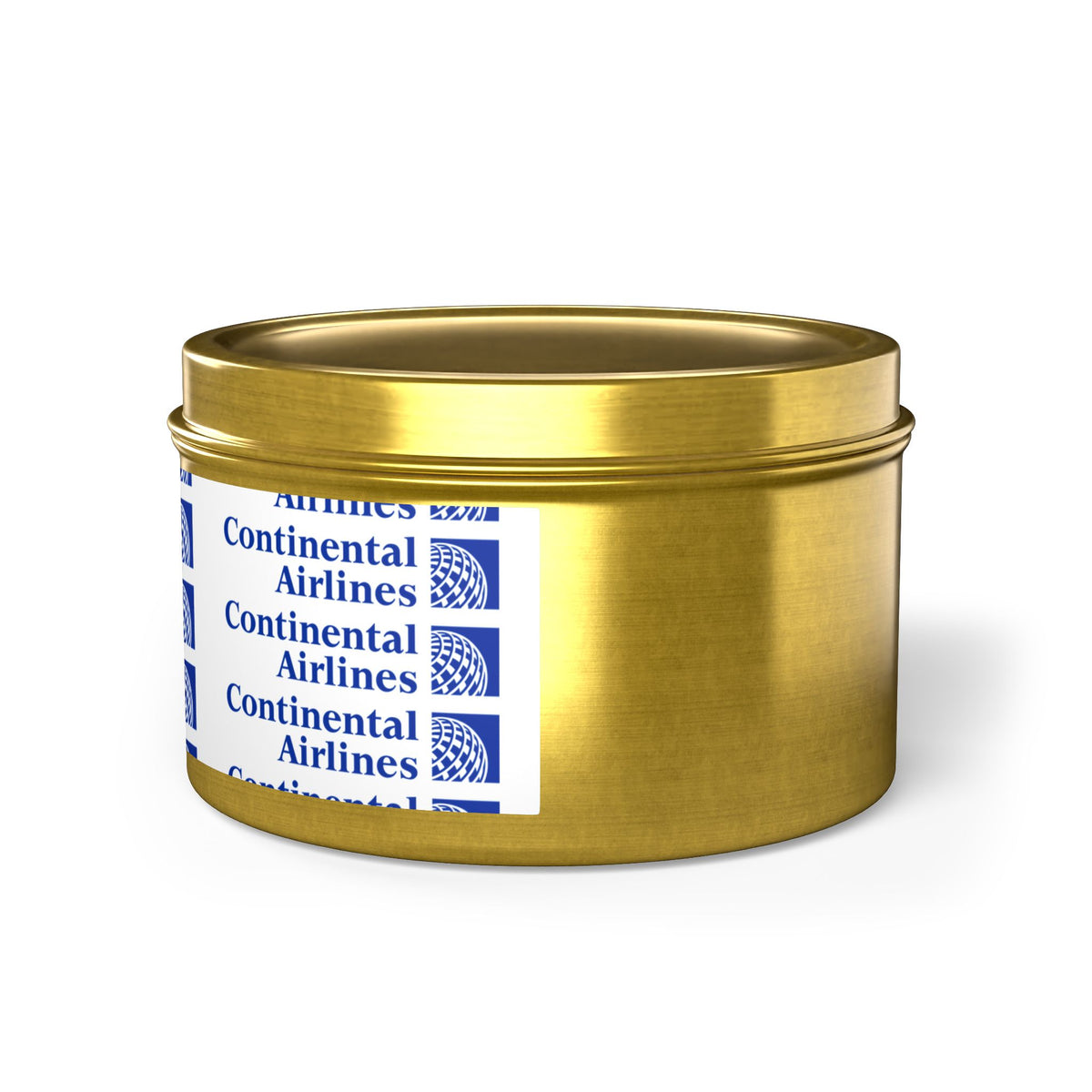 Continental Airlines Tin Candle