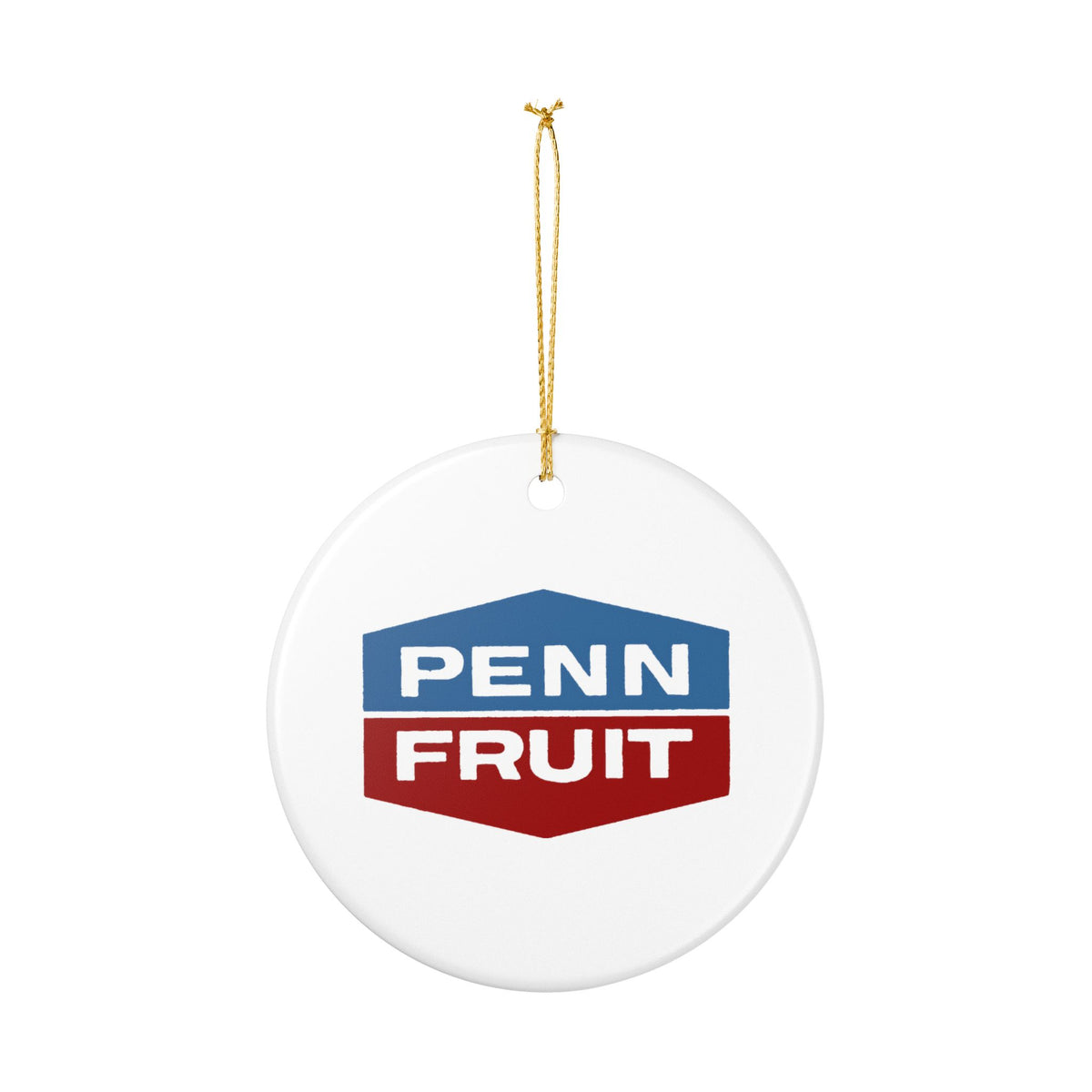 Penn Fruit Ceramic Ornament