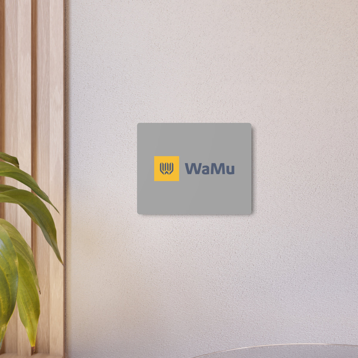 Washington Mutual (WaMu) Metal Sign