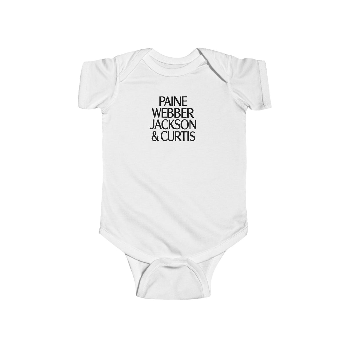 Paine Webber Jackson & Curtis Infant Bodysuit