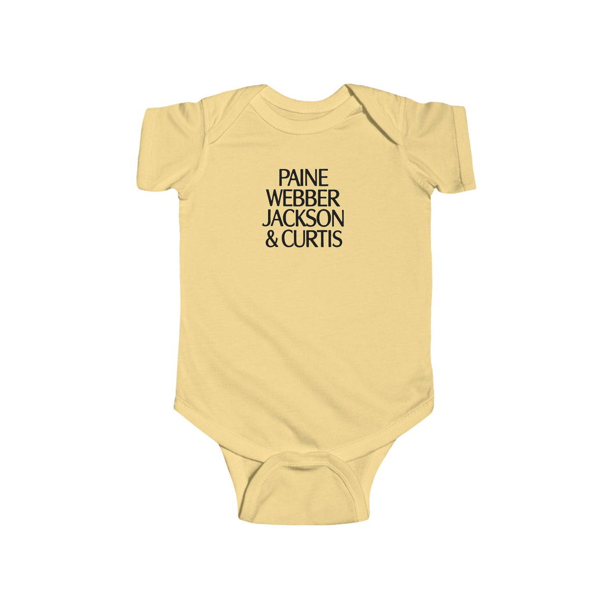 Paine Webber Jackson & Curtis Infant Bodysuit