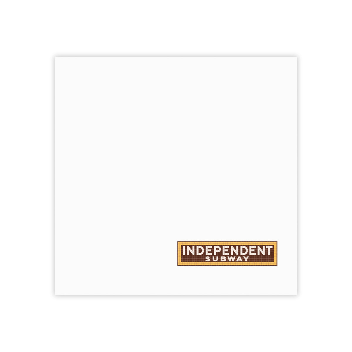 Independent Subway System (IND) Sticky Post-it Note Pad