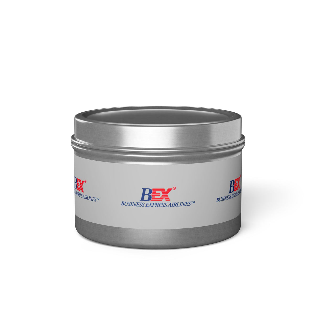 Business Express Airlines Tin Candle