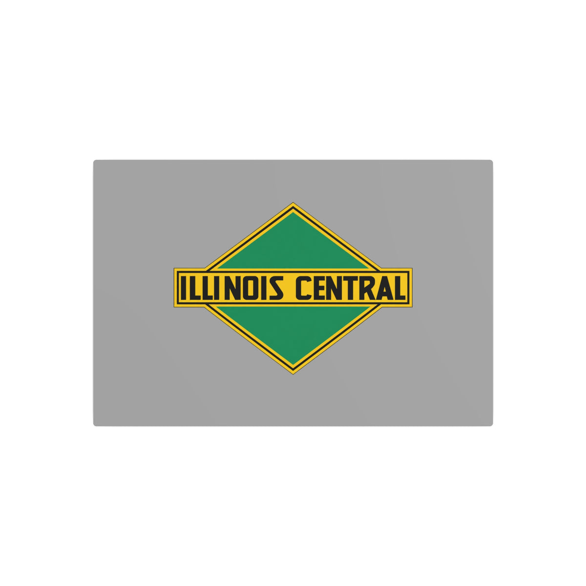Illinois Central Railroad Metal Sign