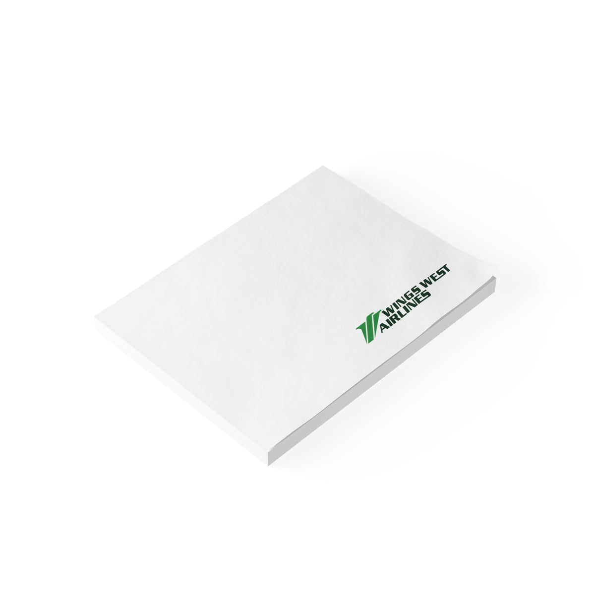 Wings West Airlines Sticky Post-it Note Pad