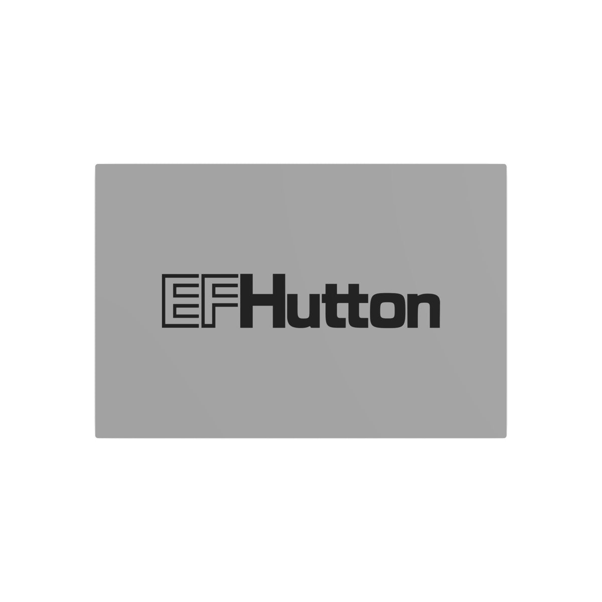 E. F. Hutton Metal Sign