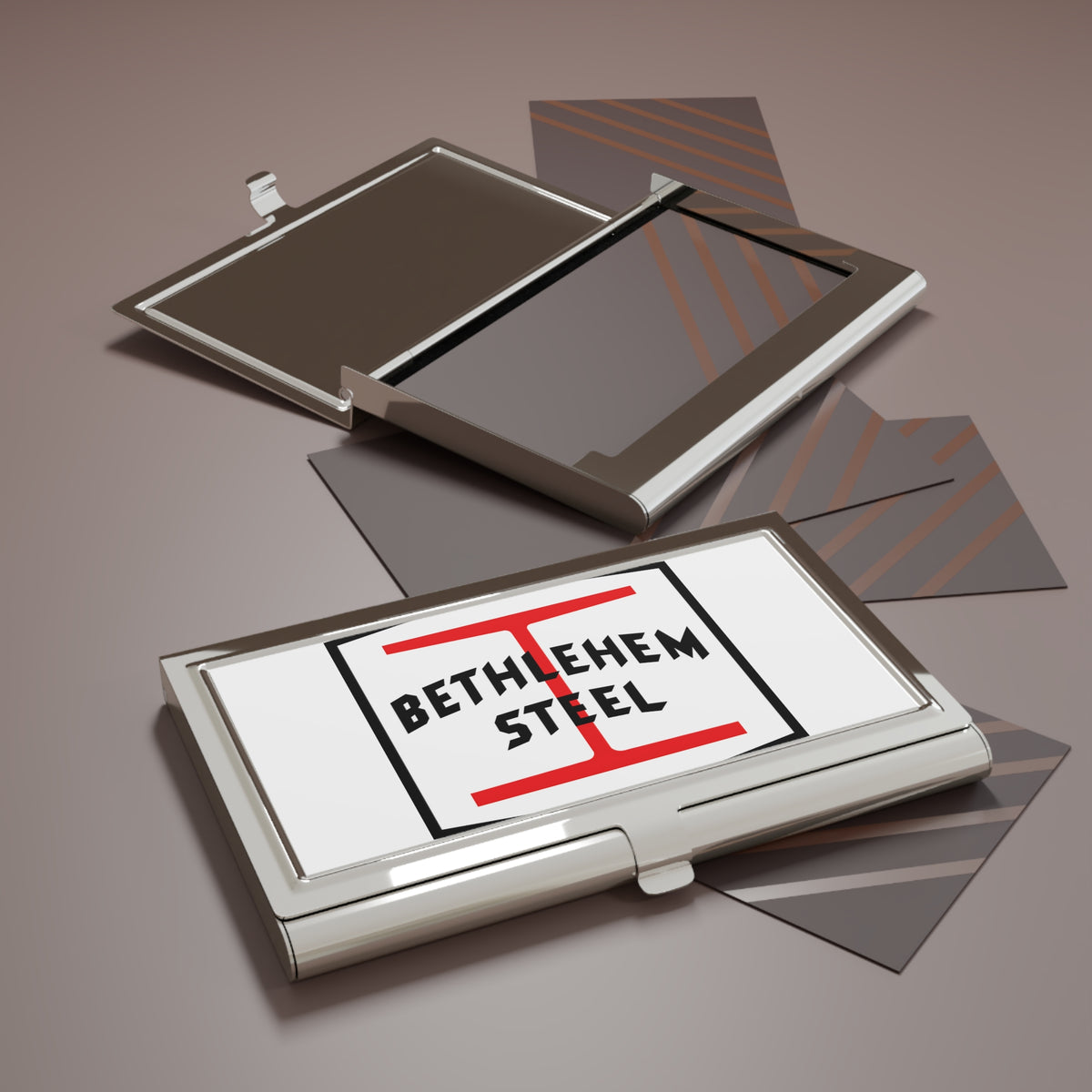Bethlehem Steel Metal Business Card Holder