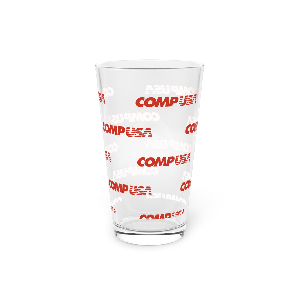 CompUSA 16oz Pint Glass