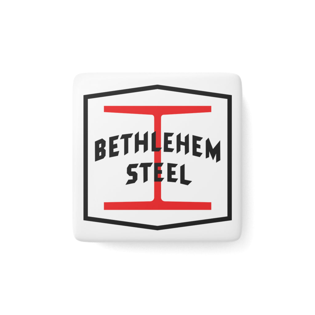 Bethlehem Steel Square Porcelain Fridge Magnet