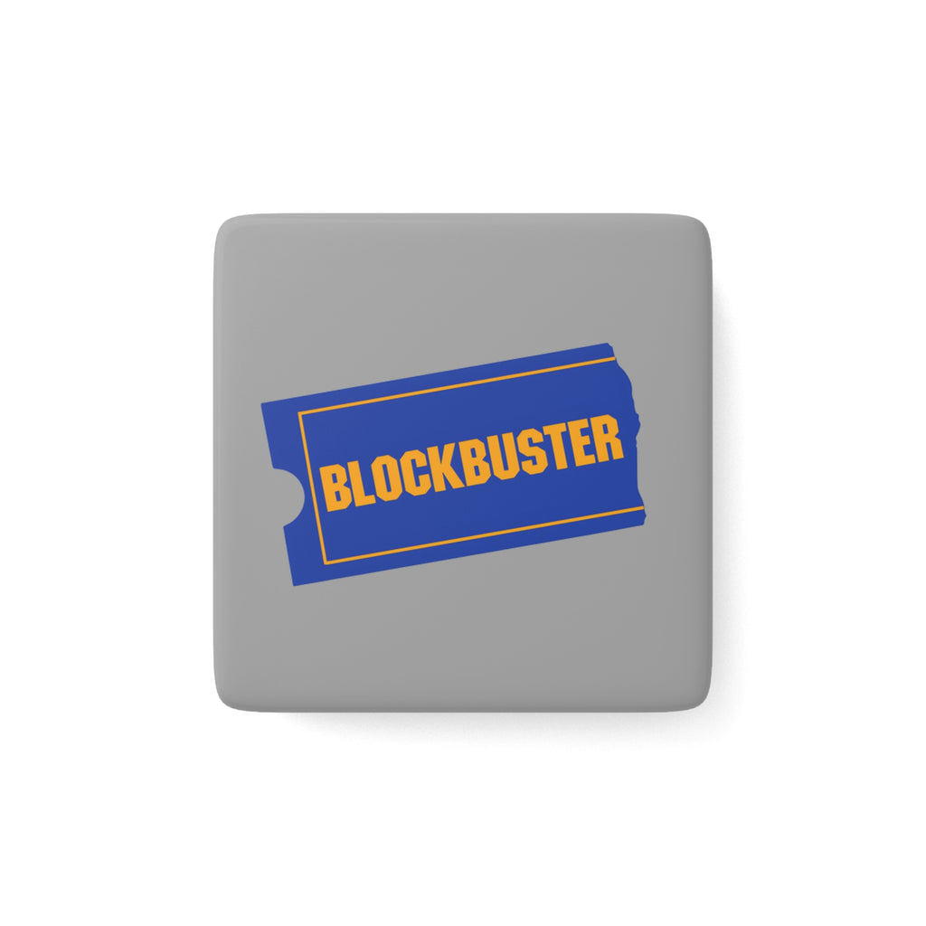 Blockbuster Video Square Porcelain Fridge Magnet