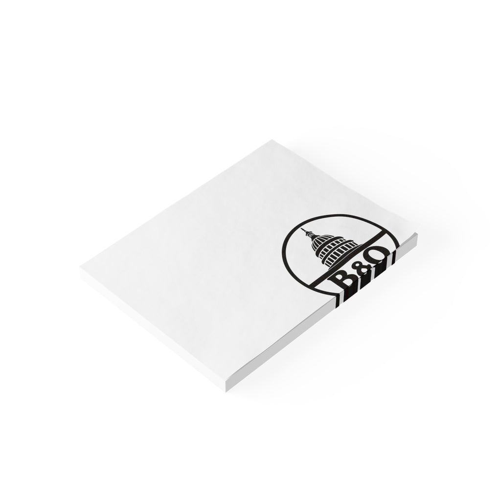 Baltimore and Ohio Railroad Sticky Post-it Note Pad