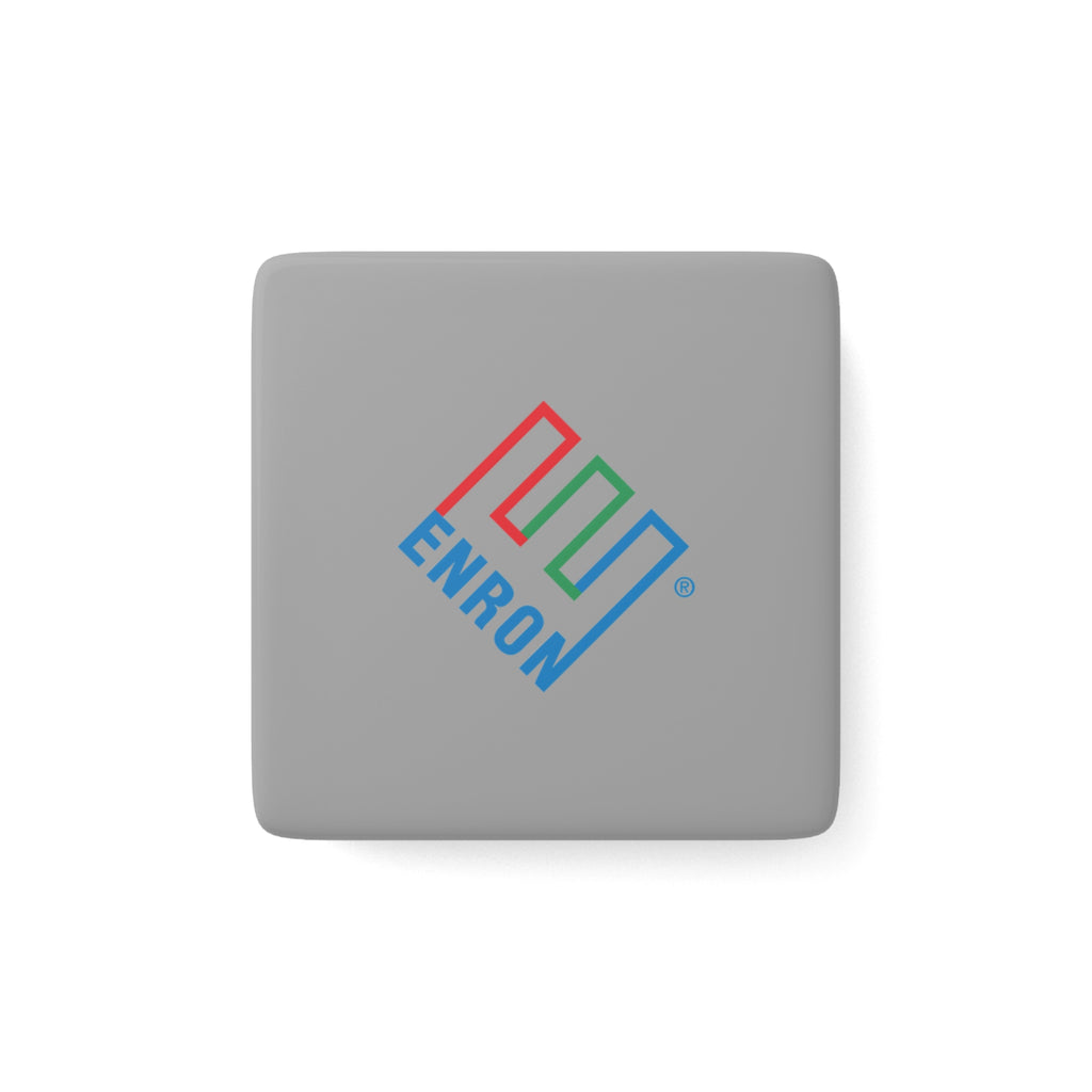 Enron Square Porcelain Fridge Magnet