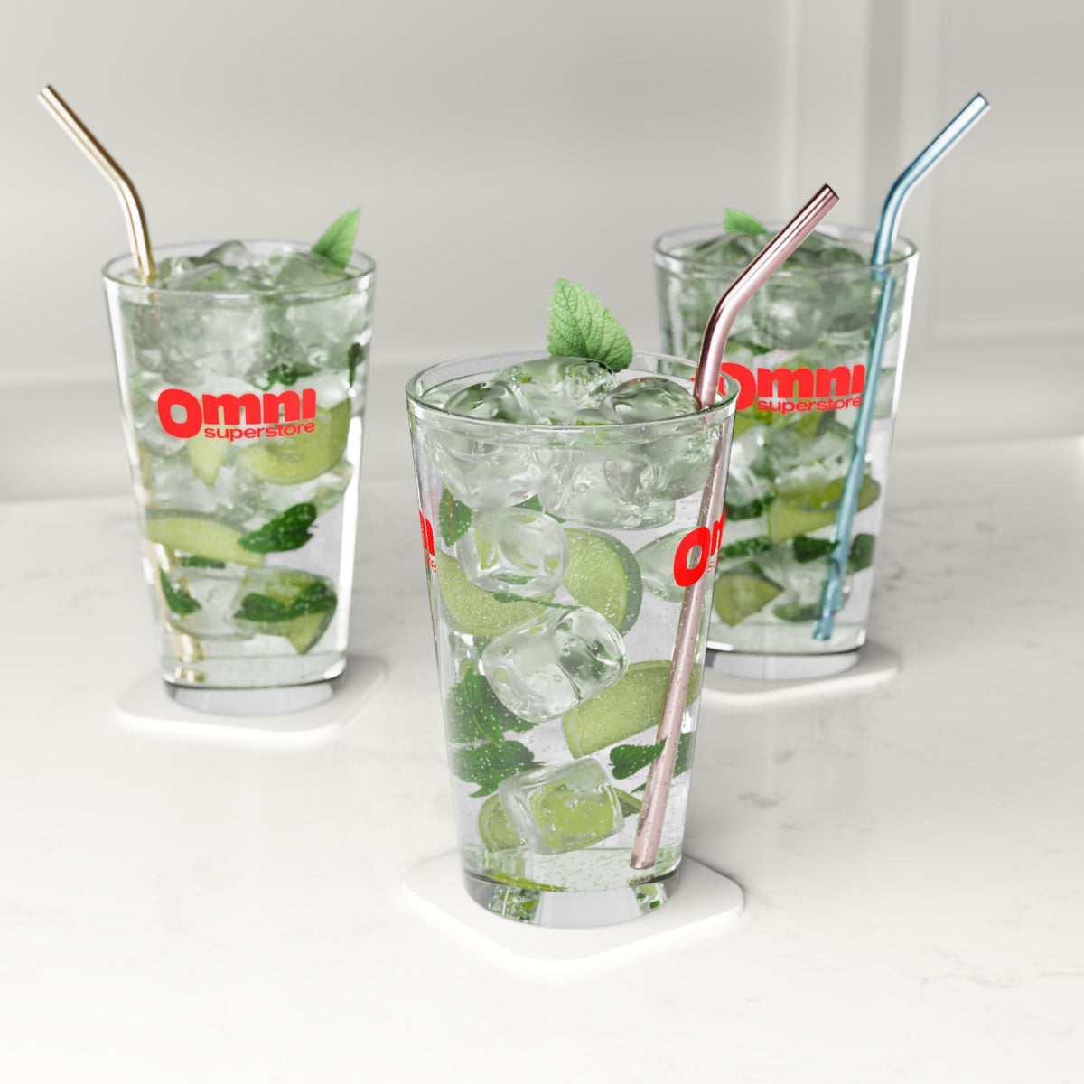 Omni Superstore 16oz Pint Glass