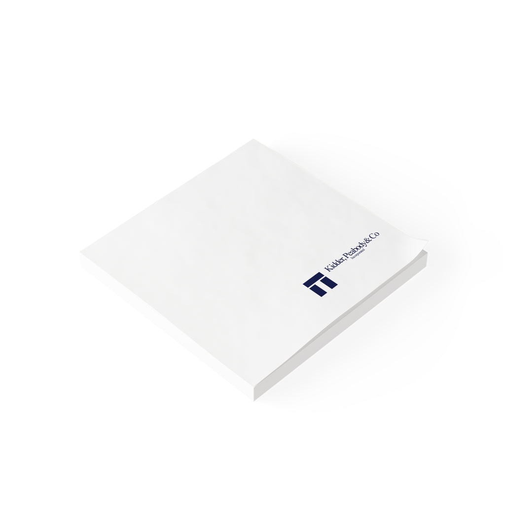 Kidder, Peabody & Co. Sticky Post-it Note Pad