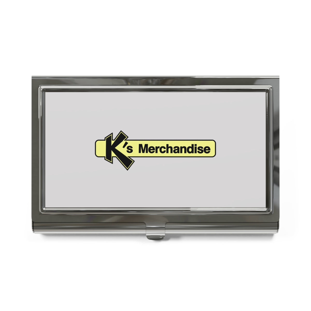 K's Merchandise Mart Metal Business Card Holder