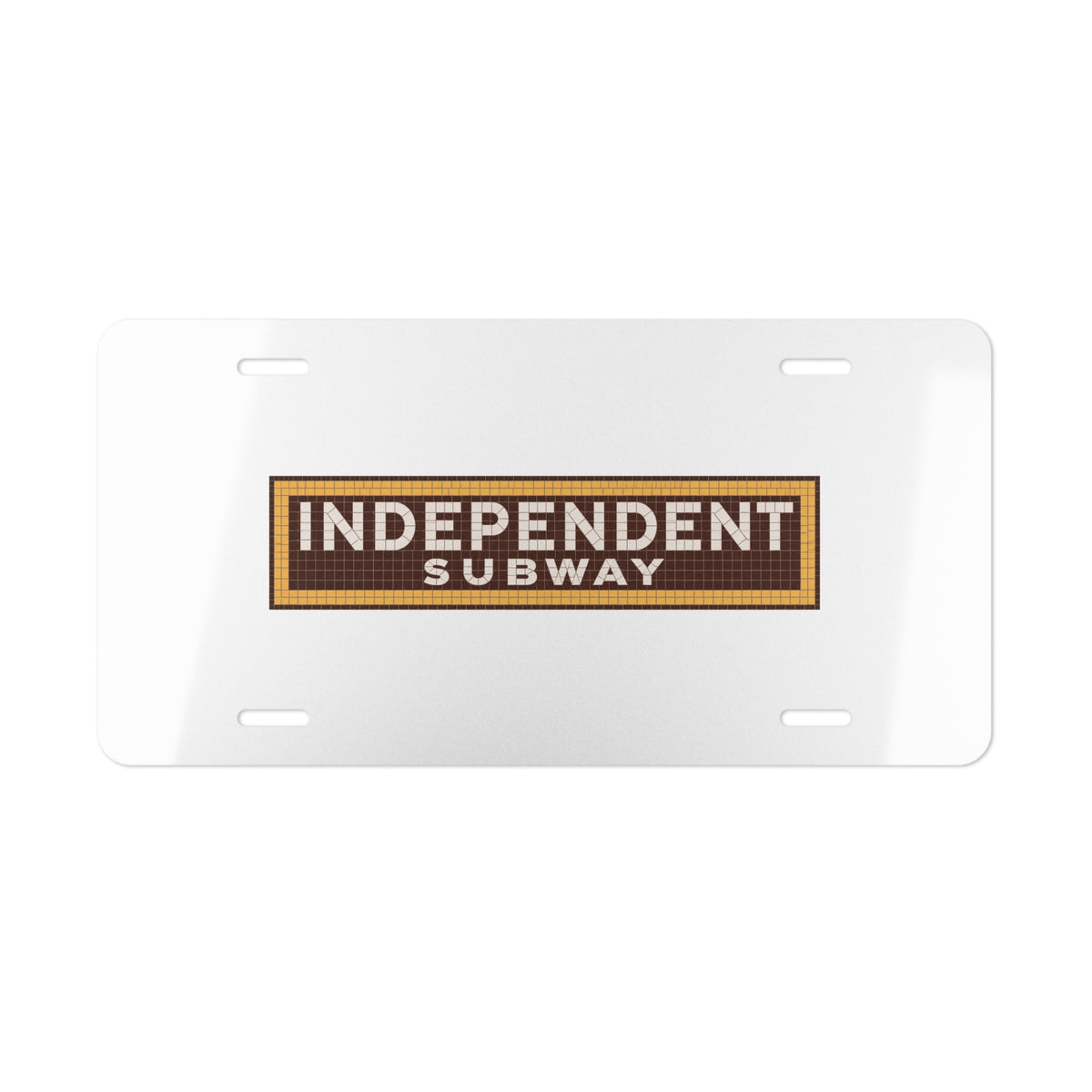 Independent Subway System (IND) Vanity License Plate